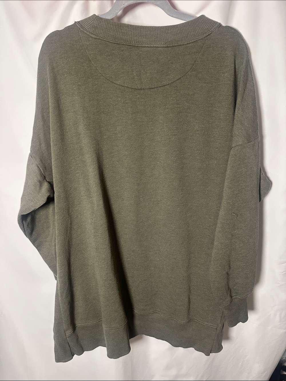 aerie Olive Green Crewneck Sweatshirt - Picture 7 of 7